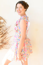 mode, sunday morning floral dress
