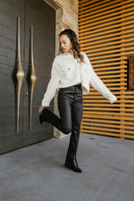 mode, oakleigh sherpa/twill jacket