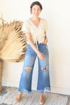 mode, harlow knit top