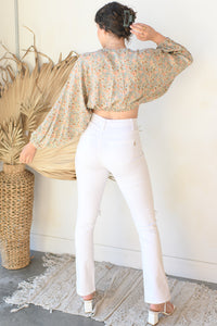 mode, side split jeans
