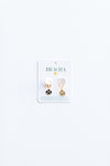 smiley huggies earrings