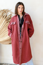thrill me button down shacket