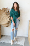 mode, satin boxy tunic top