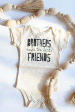 mode, brothers make the best friends onesie
