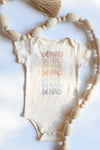 mode, be kind on repeat onesie