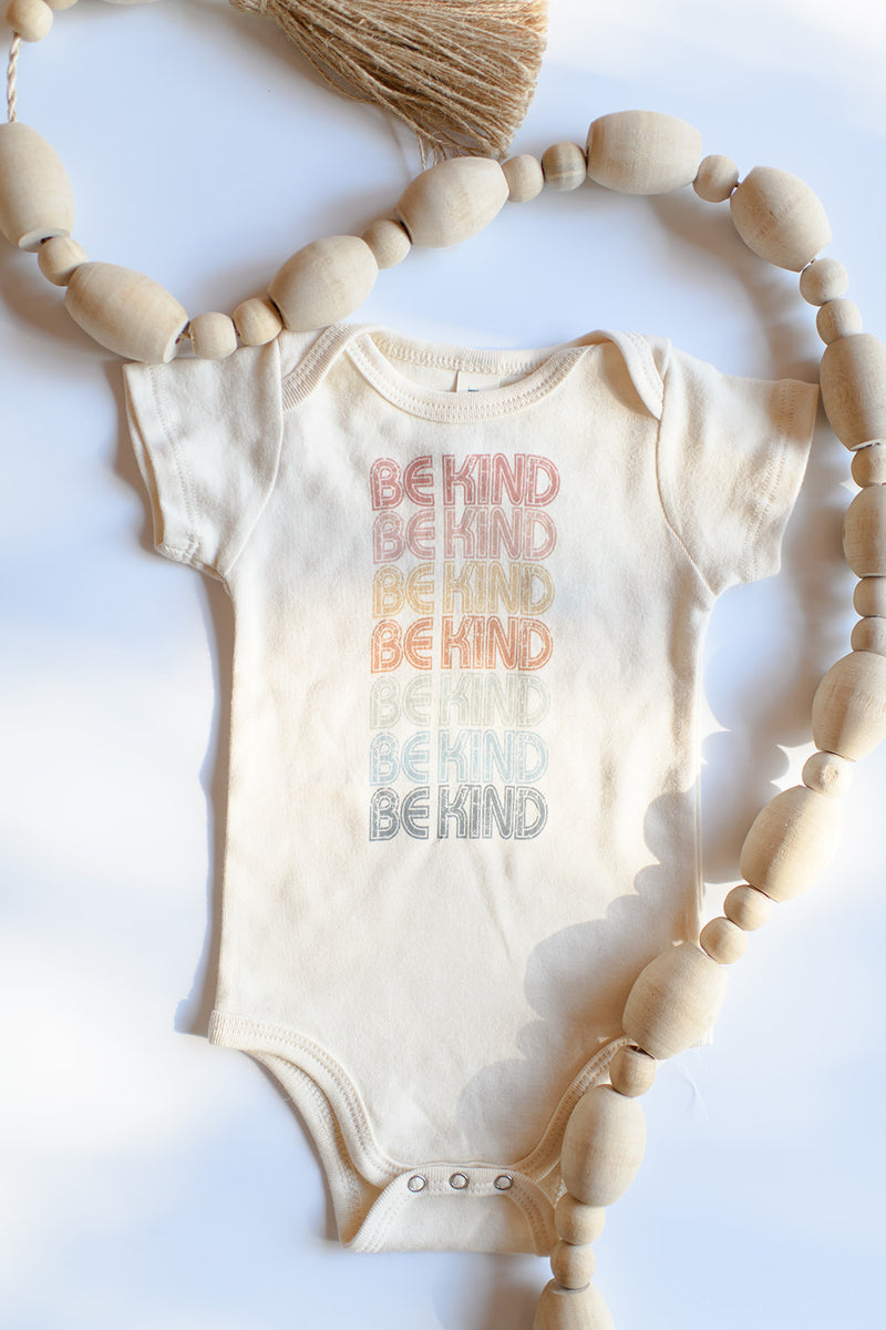 mode, be kind on repeat onesie
