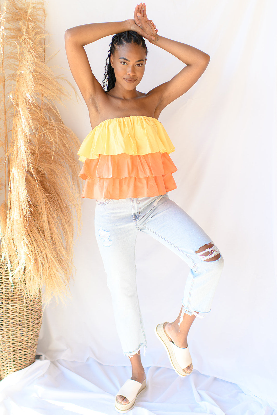 mode, summers pick strapless top