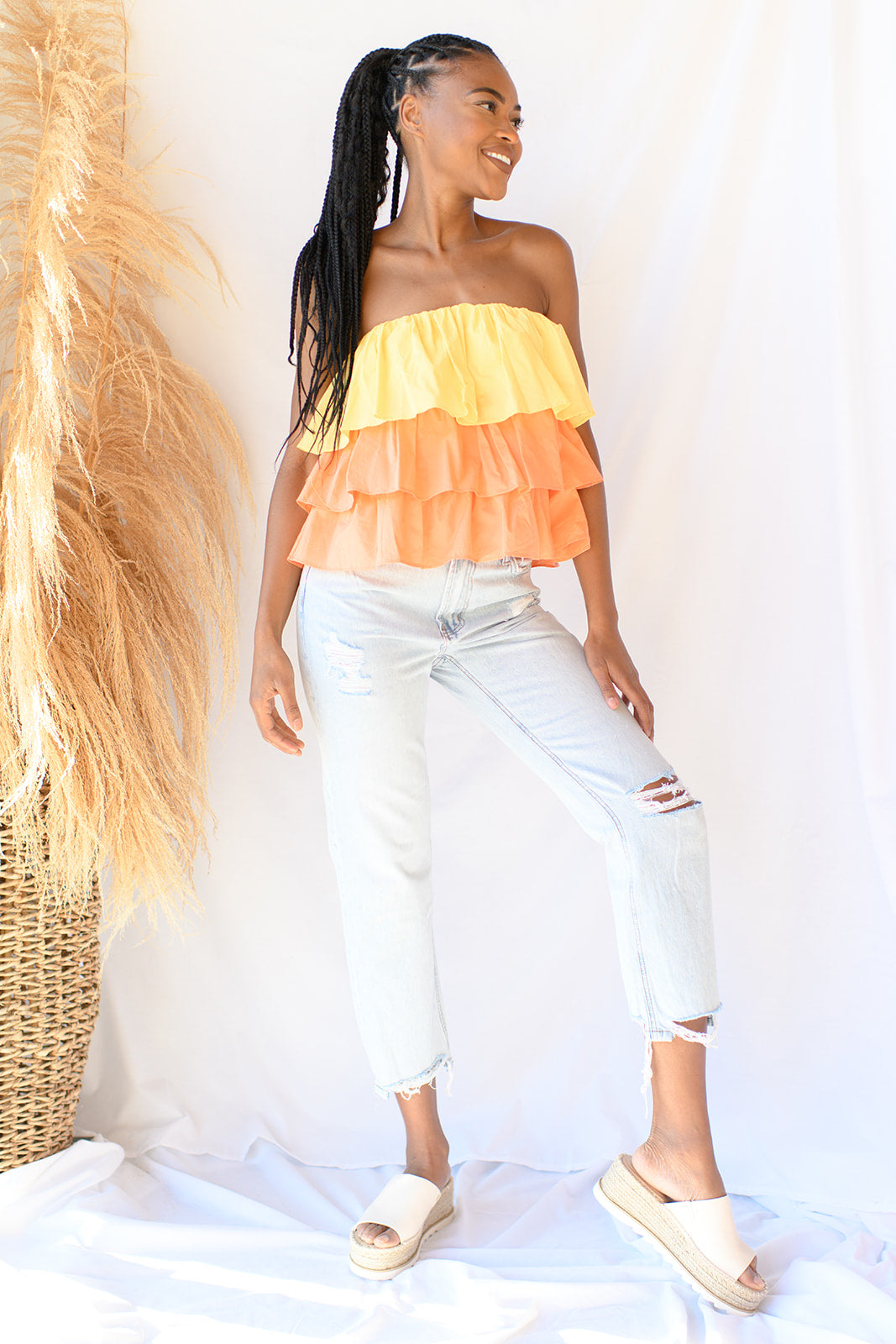 mode, summers pick strapless top