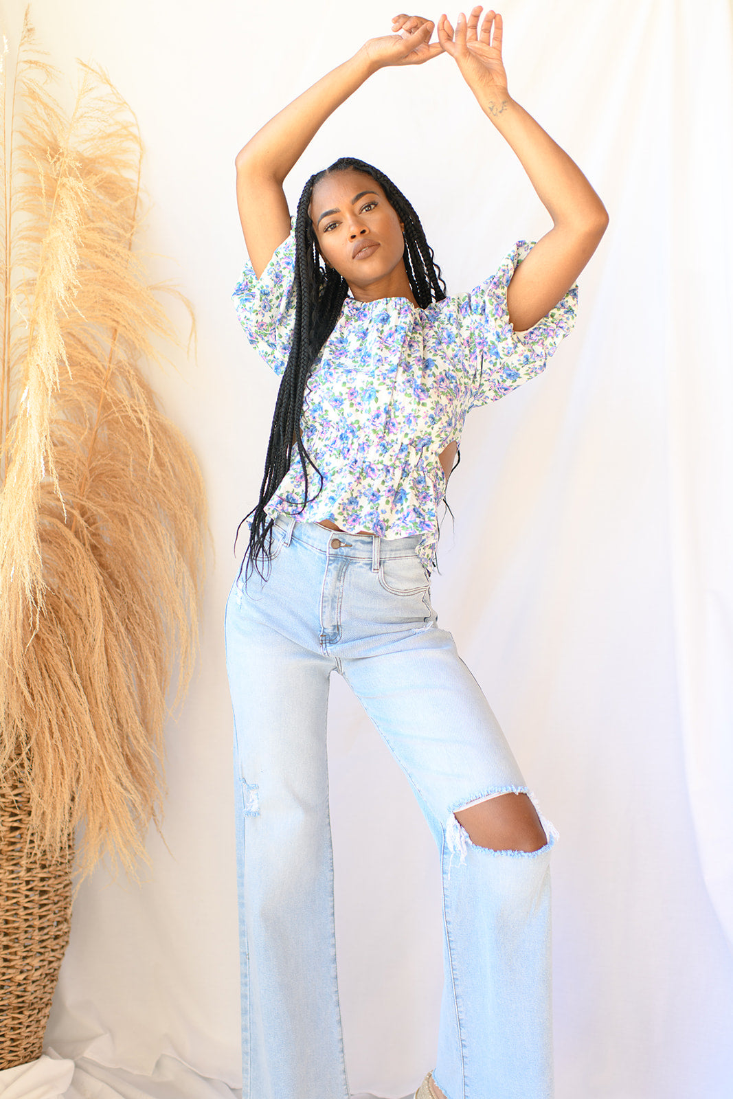 mode, reese floral top
