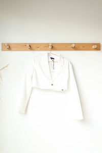 mode, chic + edgy crop jacket