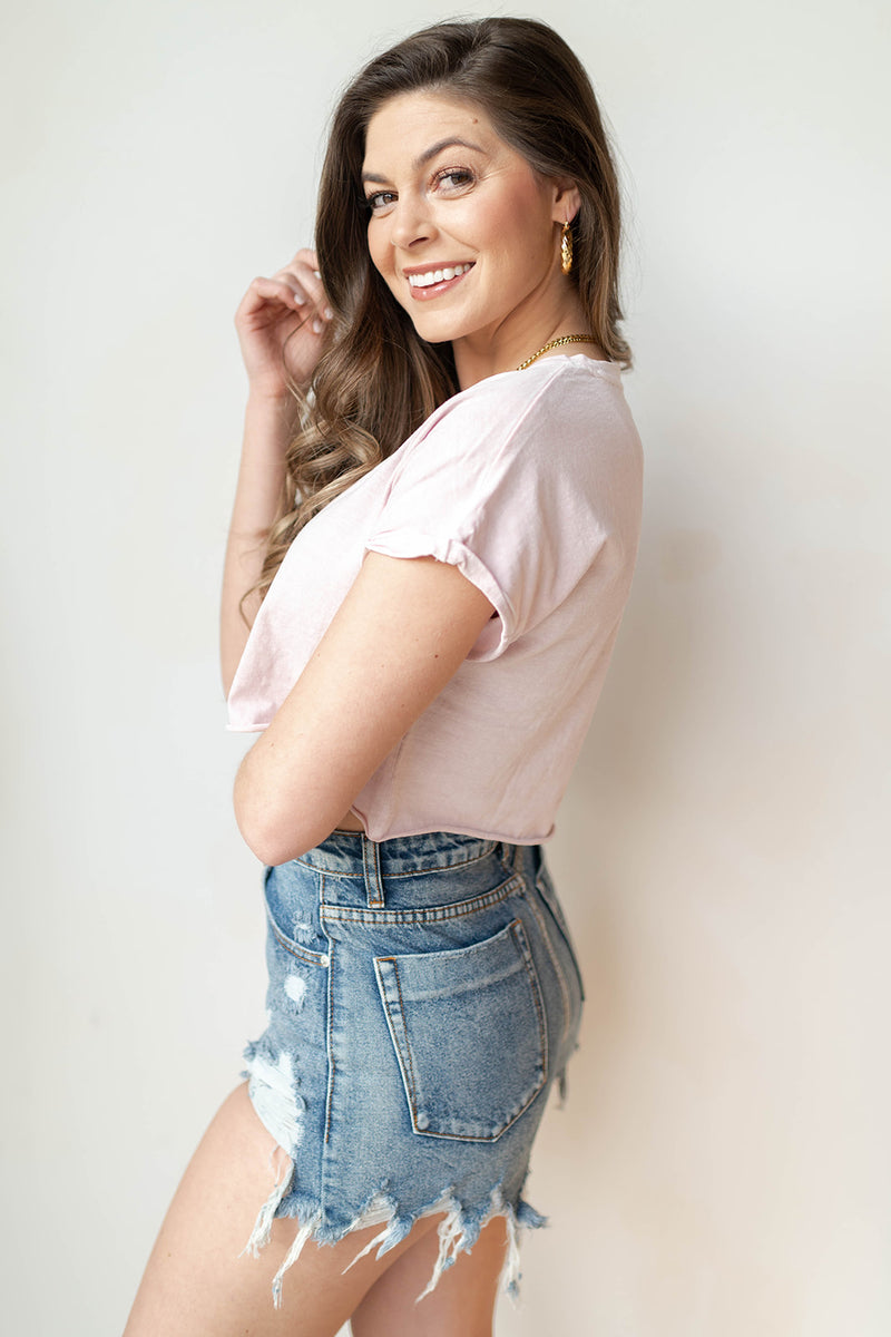 mode, bff cropped tee