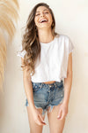 mode, bff cropped tee
