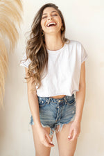 mode, bff cropped tee