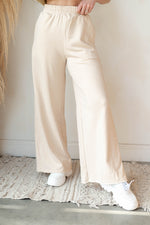 wide leg sweat pants