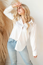 mode, slow down button blouse