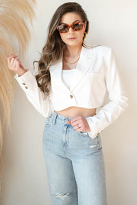 mode, chic + edgy crop jacket