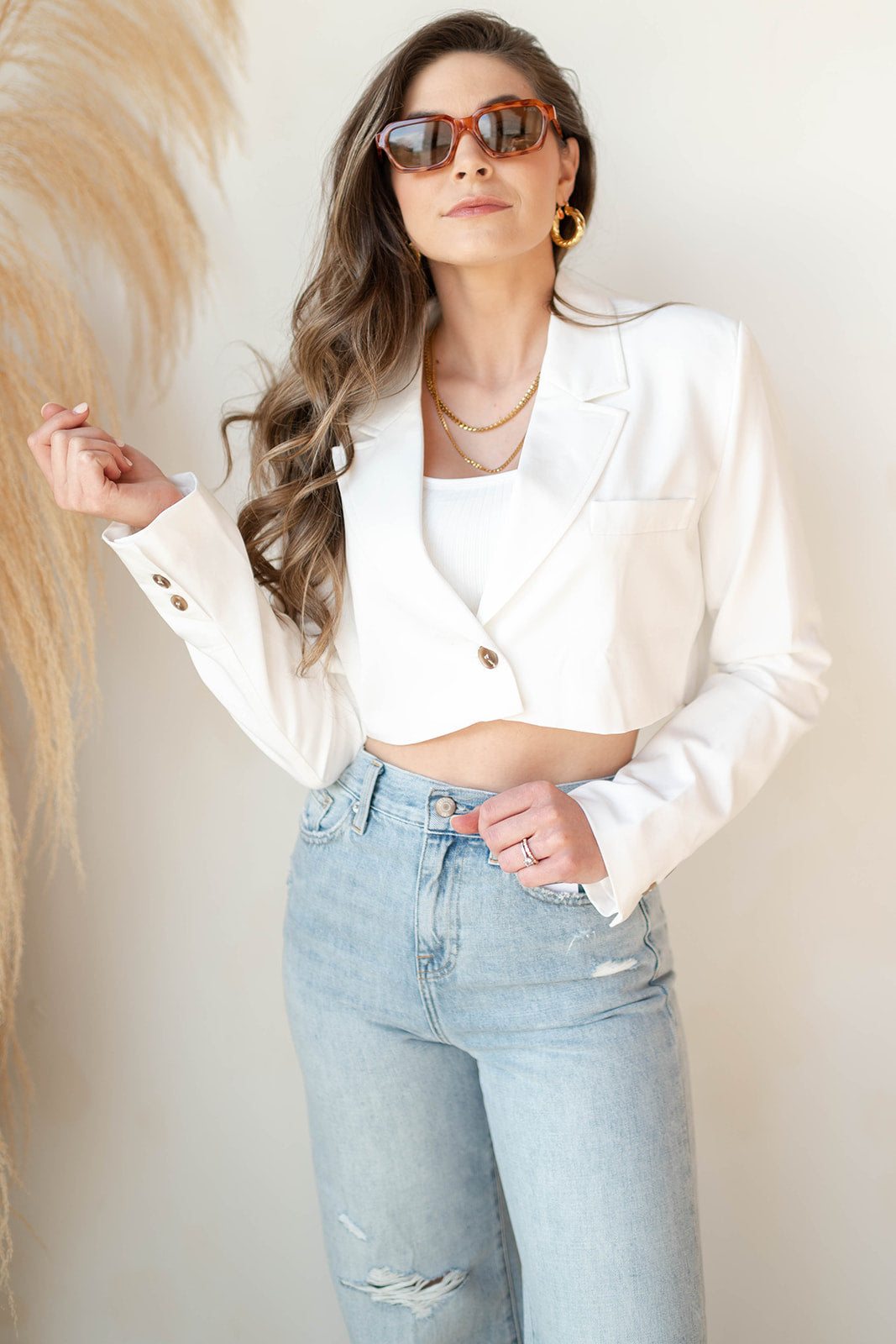 mode, chic + edgy crop jacket