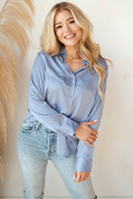 mode, slow down button blouse