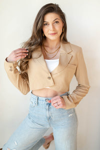 mode, chic + edgy crop jacket