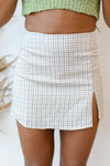 mode, on my way plaid skirt