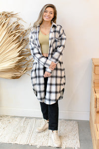 mode, plaid romance shacket
