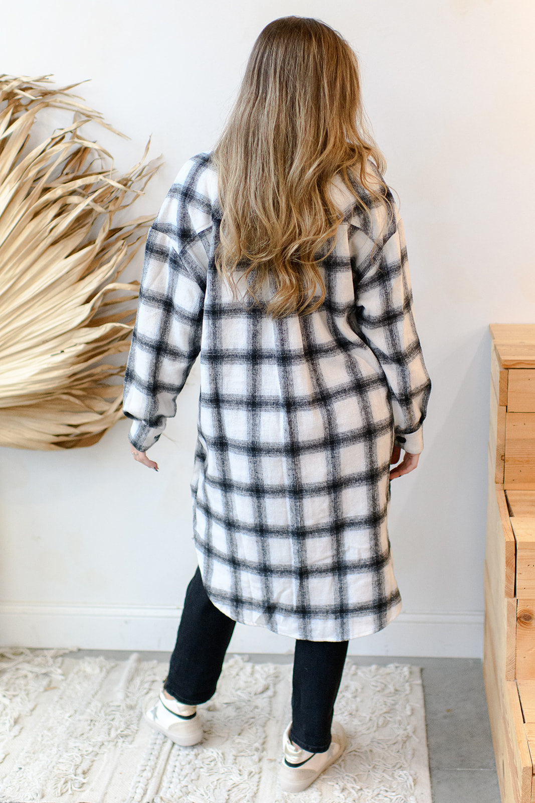 mode, plaid romance shacket