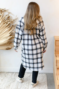 mode, plaid romance shacket
