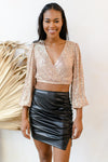 enchanted love sequin blouse