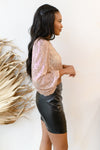 enchanted love sequin blouse