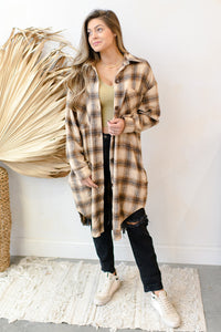 mode, plaid romance shacket
