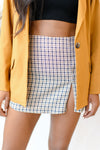 mode, on my way plaid skirt