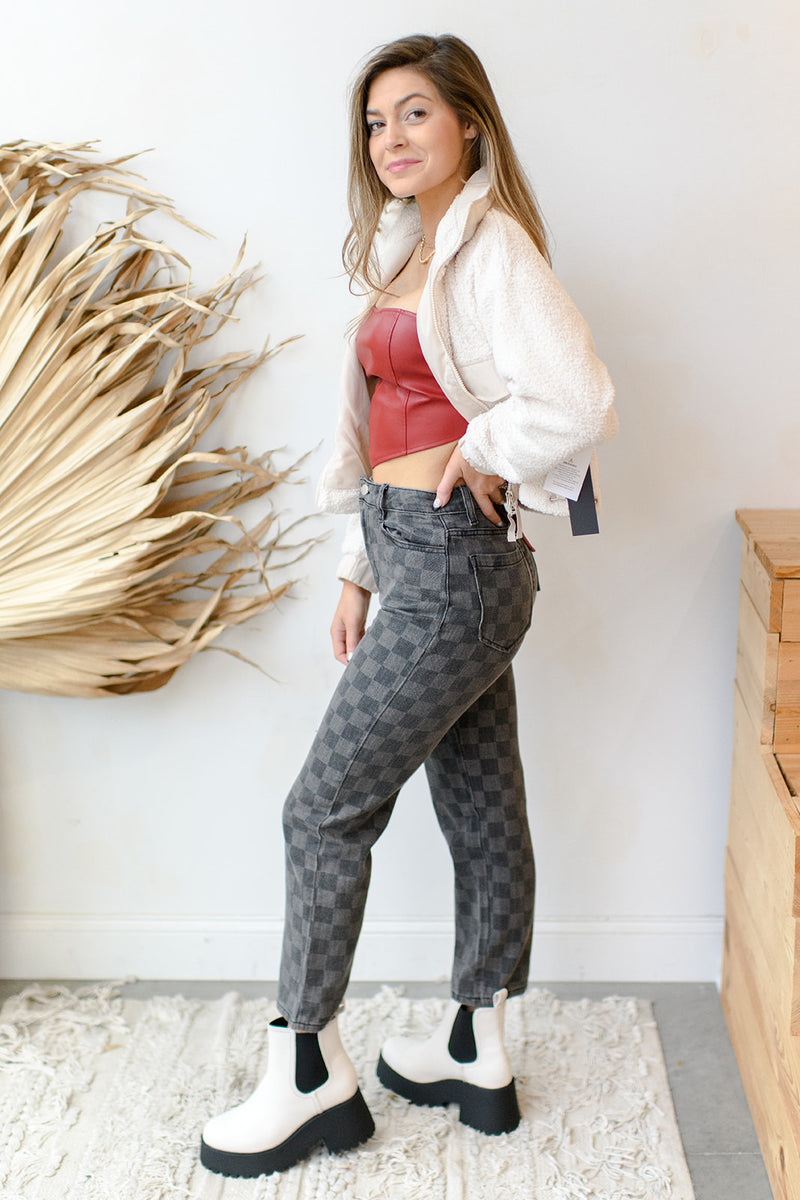 mode, better late than leather top