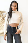 stay cozy cropped turtleneck sweater