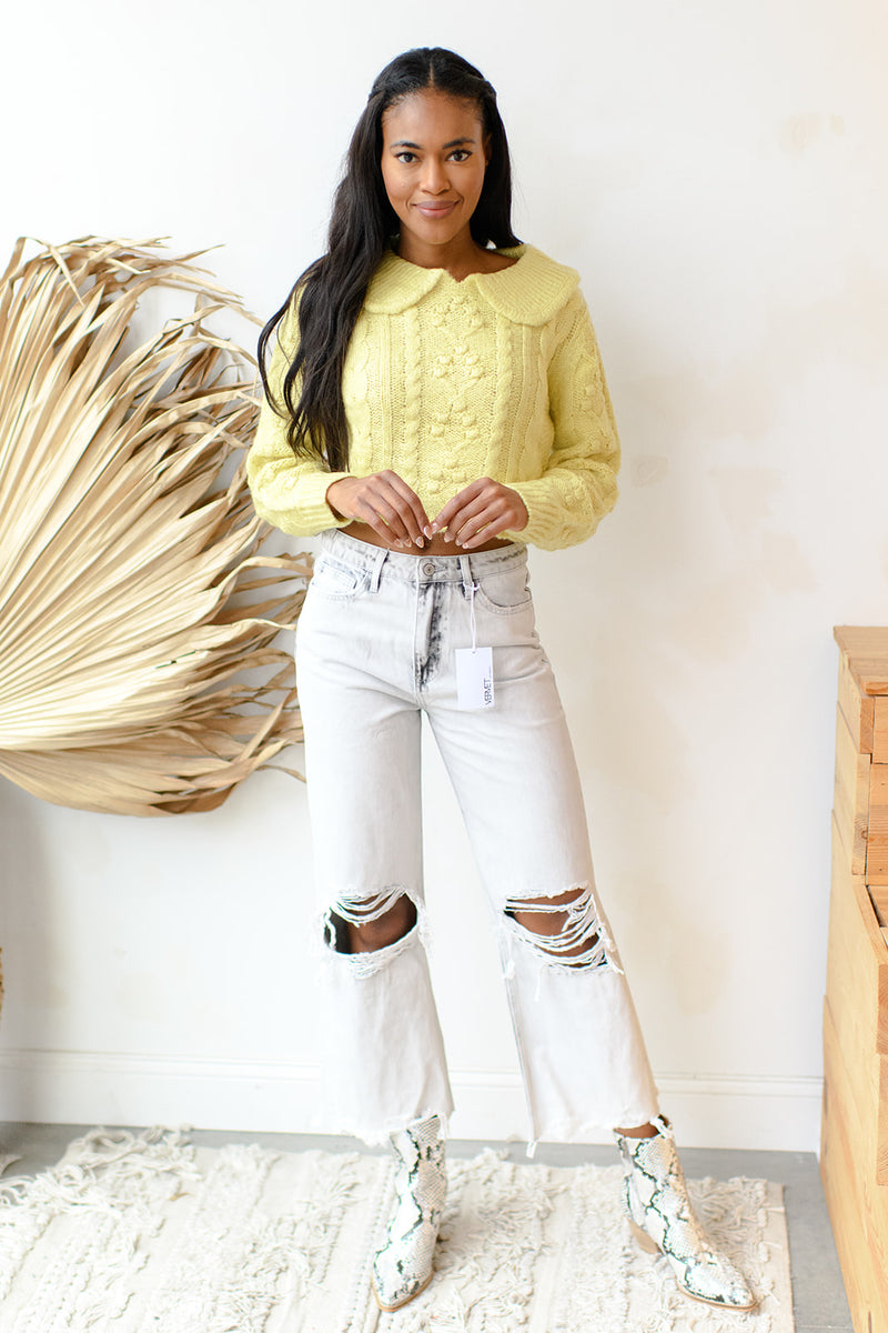 mode, mellow yellow sweater