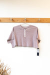 mode, waffled crop tee