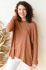 mode, rib hachi oversize top