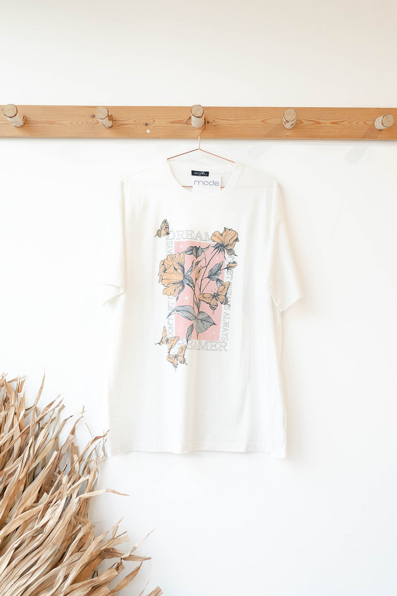 mode, dreamer butterfly tee