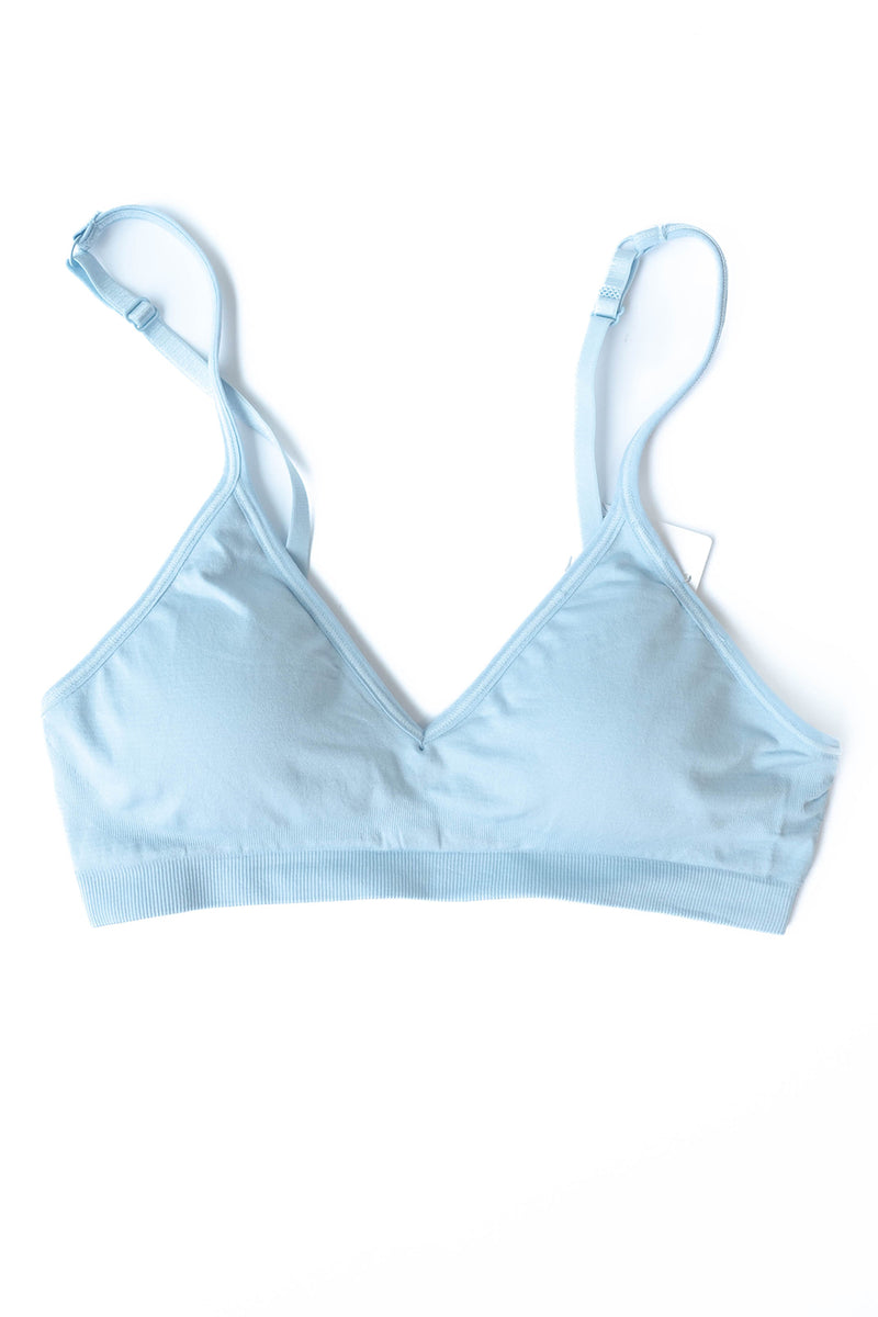 mode, seamless v-neck bra