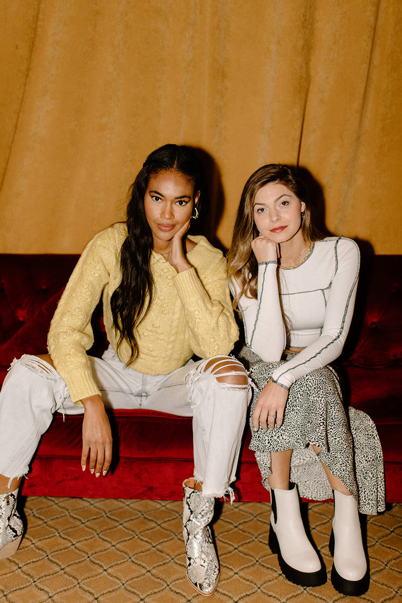 mode, mellow yellow sweater