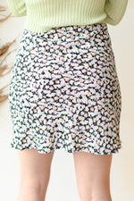 floral slit skirt