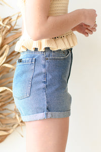 mode, fiona denim shorts