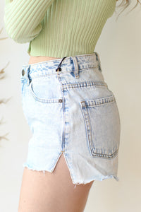 mode, shoreline denim shorts
