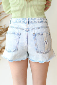 mode, shoreline denim shorts