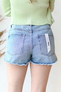 mode, shoreline denim shorts
