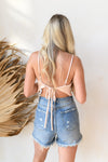 mode, mermaid vibes tie back top