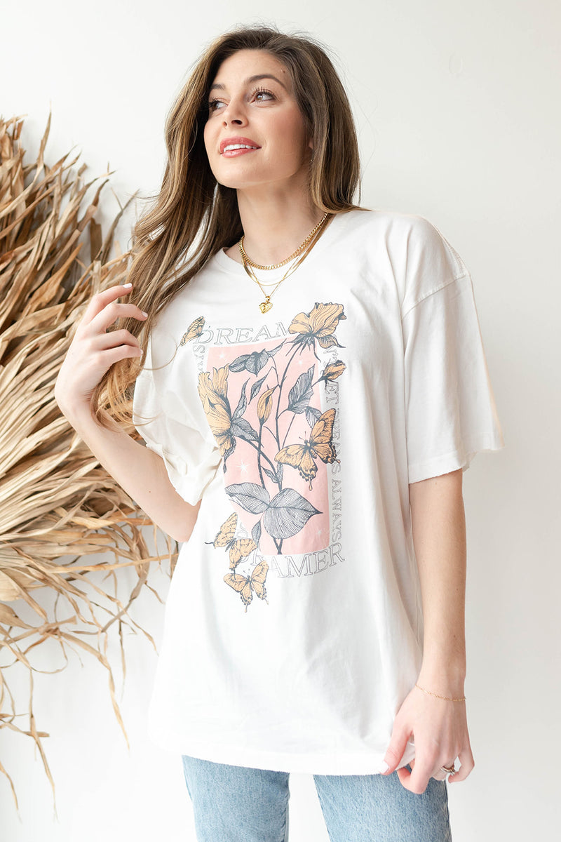 mode, dreamer butterfly tee