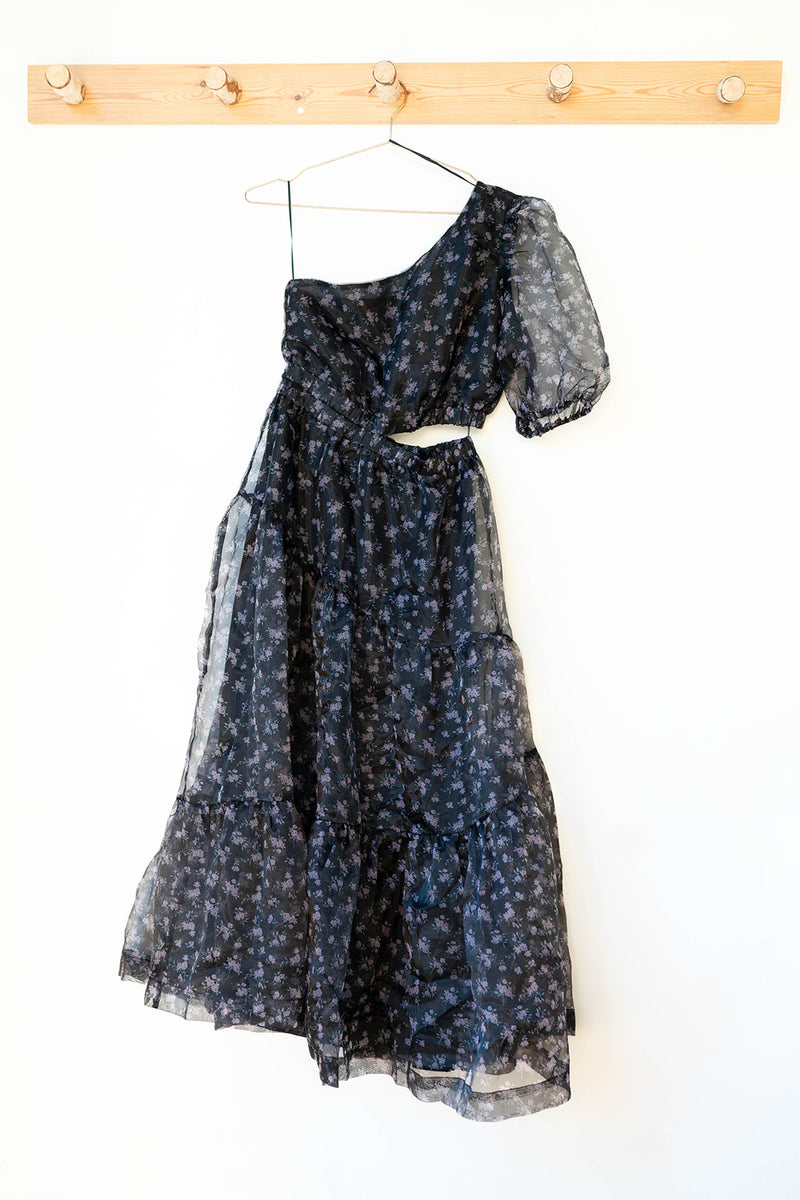 mode, aya cut out midi dress