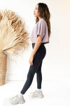 mode, waffled crop tee
