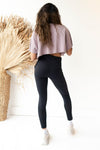 mode, waffled crop tee