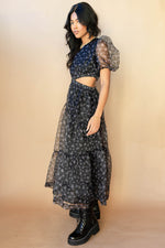 mode, aya cut out midi dress